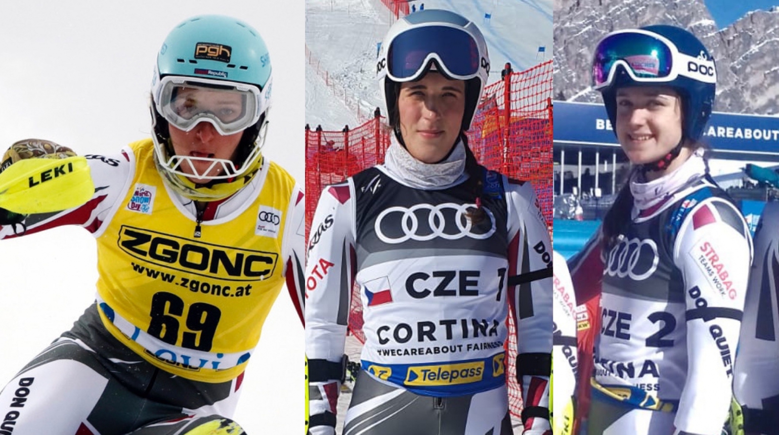 Mistrovský slalom s triem Gabriela Capová, Elese Sommerová a Zazie Huml