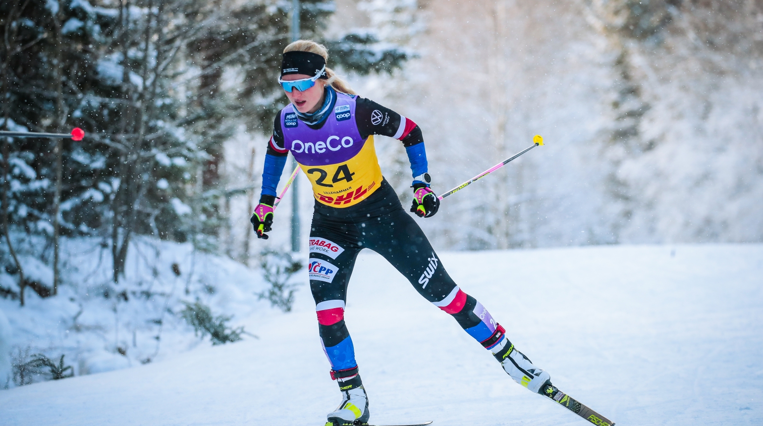 Šest vteřin od bodů. Běžkyně na lyžích Janatová při distančním závodu v Lillehammeru obsadila 35. místo, Hynčicová 44. a Nováková 59.