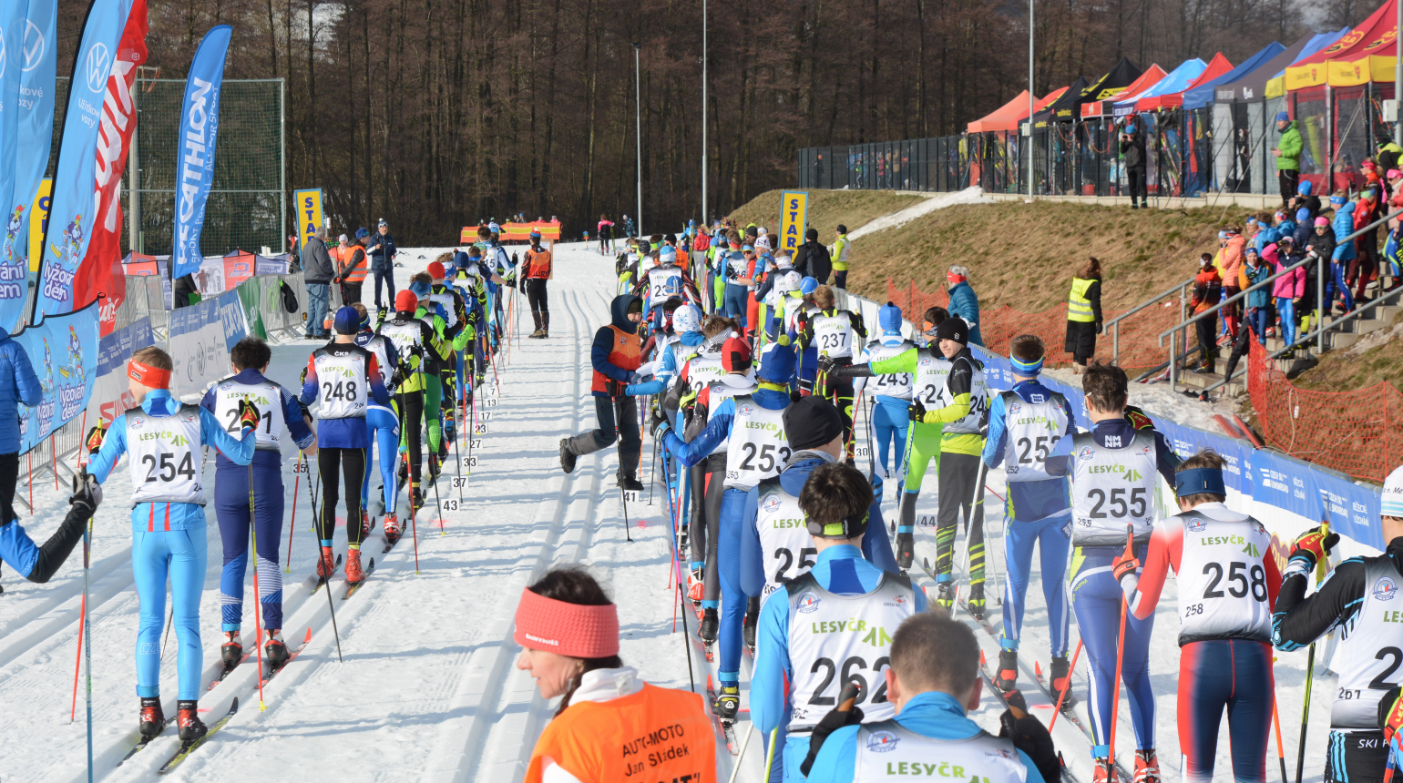 Starší žáci závodili ve Vrchlabí o české tituly v běžeckém lyžování