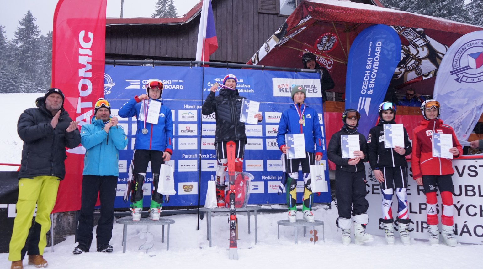 Na Klínovci skončilo MČR žactva, v neděli se rozdělovaly slalomové medaile