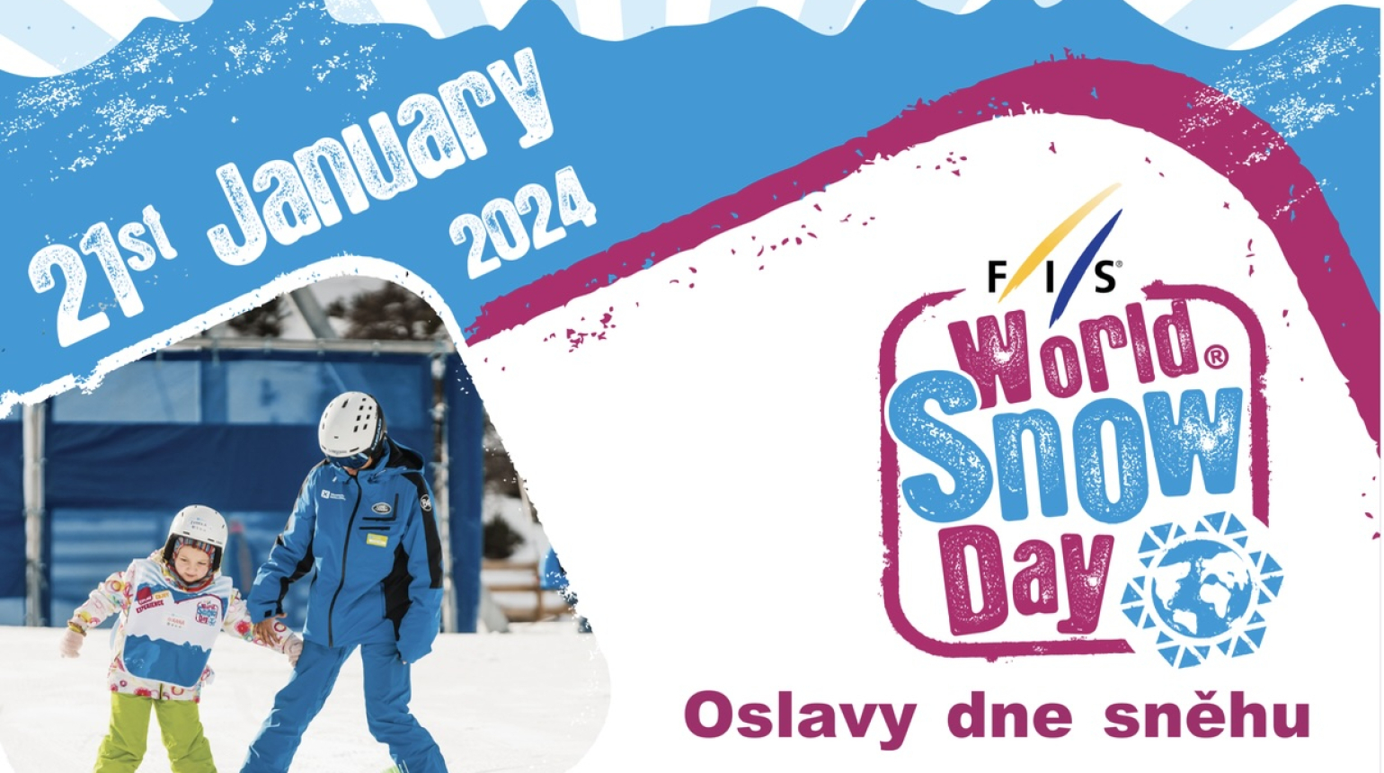 World Snow Day 2024. Oslavy světového dne sněhu proběhnou na osmi místech 21. a 22. ledna