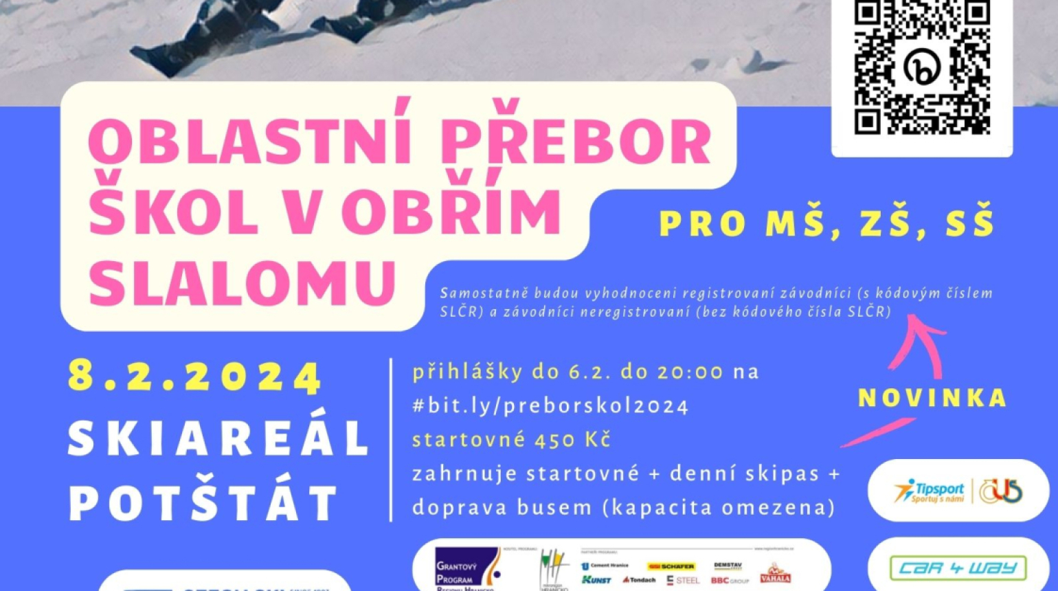 Oblastní přebor škol v obřím slalomu 10.ročník - 2024