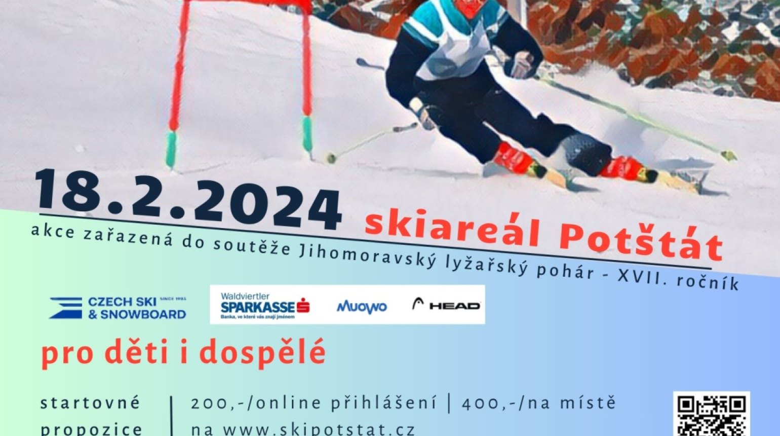 Veřejný závod v obřím slalomu 18.2.2024