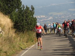 Stanislav Řezáč při výjezdu na Ještěd