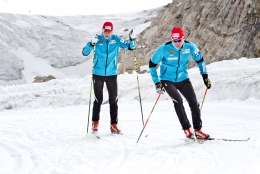 Lukáš Bauer a Petr Knop při soustředění na Dachsteinu