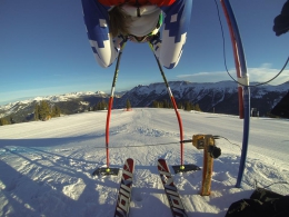 Klára Křížová na startu v tréninku