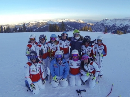 Klára Křížová s francouzském týmem