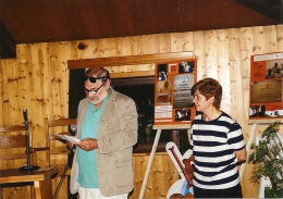 Páclův syn Radvan a Antonie Pini během letních vzpomínkových slavností