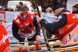 S Vítem Fouskem při tým sprintu v Asiagu