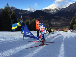 Stoupání na Alpe Cermis