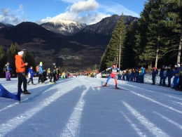 Stoupání na Alpe Cermis