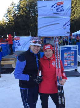 S gratulantkou Kateřinou Neumannovou