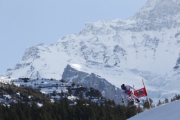 Ondřej Bank ve Wengenu ...