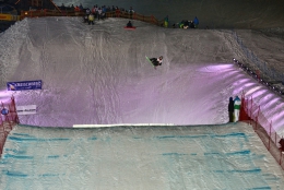 Petr Horák při tréninku na Big Airu v Kreischbergu (foto: Přemek Vida/czechsnowboarding.cz)