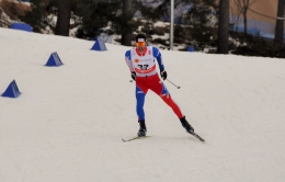 Dušan Kožíšek při závodě na 15 km volně