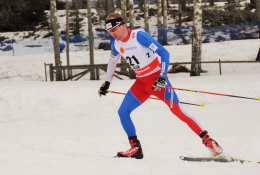 Lukáš Bauer při závodě na 15 km volně