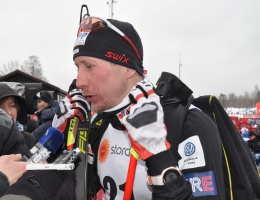 Lukáš Bauer po závodě na 15 km volně