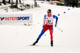 Martin Jakš při závodě na 15 km volně