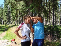 Andrea Klementová na soustředění na Zadově