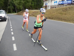 Andrea Klementová a Petra Hynčicová na soustředění na Zadově