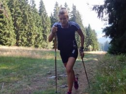 Andrea Klementová na soustředění na Zadově