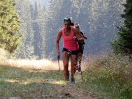 Andrea Klementová a Petra Hynčicová na soustředění na Zadově