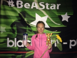 Eva Vrabcová Nývltová na nočním závodě v Berlíně