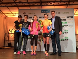 Eva Vrabcová Nývltová na nočním závodě v Berlíně