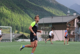 Fotbálek s Petterem Northugem v Livignu