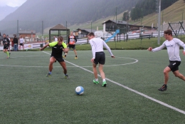 Fotbálek s Petterem Northugem v Livignu