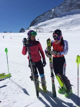 Šárka Strachvá a Martina Dubovská po tréninku