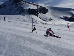 Kryštof Krýzl při tréninku super-G