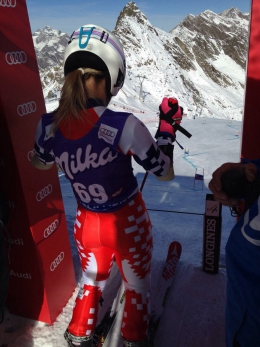 P. Klicnarová těsně před startem