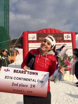 Kateřina Pauláthová s trofejí 