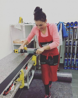 Martina Dubovská při přípravě svych Völklí na zítřejší Evropský pohár