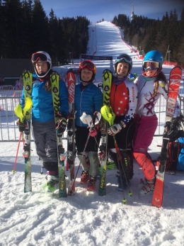 Gabriela Capová, Pavla Klicnarová, Tereza Kmochová a Kateřina Pauláthová na EP v Pamporovu