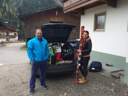 Dubovští před odjezdem na SP do Söldenu