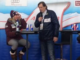Mikaela Shiffrin na tiskové konferenci