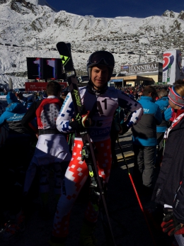 Kryštof Krýzl v cílovém prostoru 1. kola