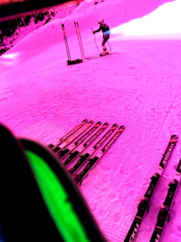 Jan Hudec na trati ve Val d´ Isere