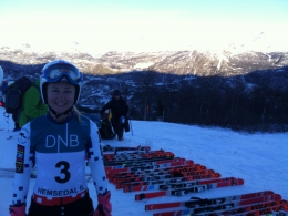 Pavla Klicnarová řed startem v Hemsedlu