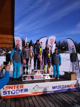 O. Berndt na 2. místě v Hinterstoderu.