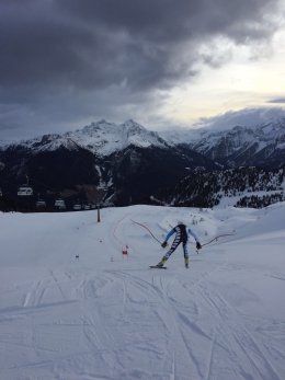 Jan Hudec na tréninku ve Speikboden