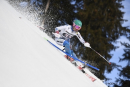 Kateřina Pauláthová na trati slalomu