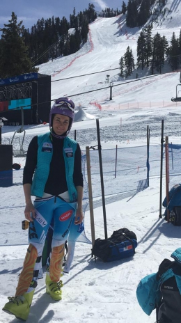 Šárka Strachová po tréninku ve Squaw Valley