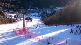 Trať slalomu v Itálii