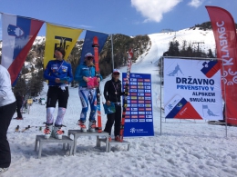 Kateřina Pauláthová na 1. místě, druhá Vlhová, třetí Klicnarová