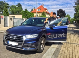 Kryštof Krýzl přebírá nové Audi