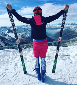 Klára Kížová v Saas-Fee