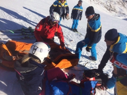 Pavla Klicnarová v péči švýcarských záchranářů